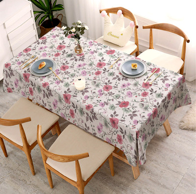 Aavis Decor Polyester 4 Seater Floral Table Cover(Multicolor)