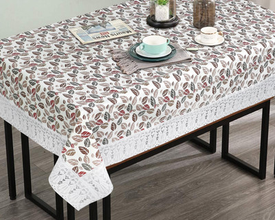 The Furnishing Tree Printed 12 Seater Table Cover(Grey, PVC)