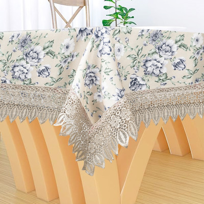 MONKDECOR Floral 6 Seater Table Cover(Multicolor, Cotton)