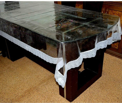 SUNLIFE Solid 4 Seater Table Cover(White, PVC)