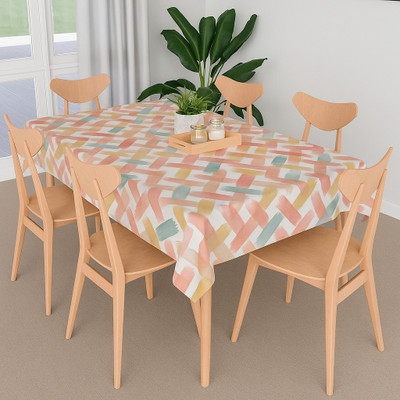 Flipkart SmartBuy Cotton 6 Seater Printed Table Cover(Yellow)