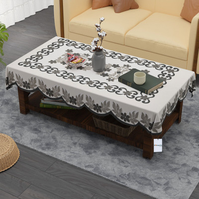 HOMESTIC Self Design 4 Seater Table Cover(Yellow, Brown, Cotton)