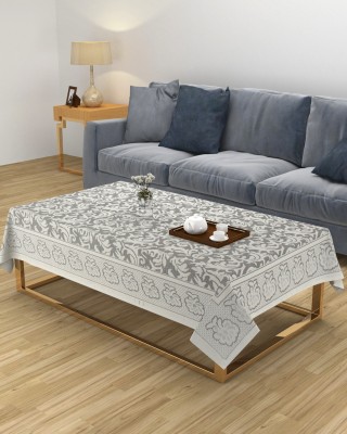 MHF Abstract 8 Seater Table Cover(Cream, Polyester)