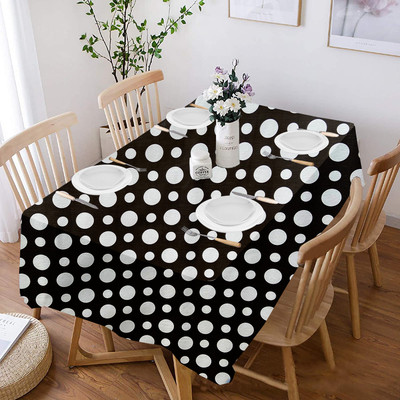 KVAR Polka 12 Seater Table Cover(Multicolor, PVC)