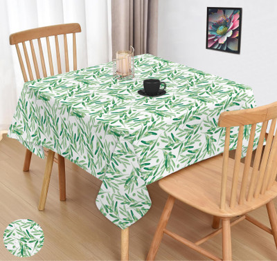OASIS Printed 2 Seater Table Cover(Green, Cotton)