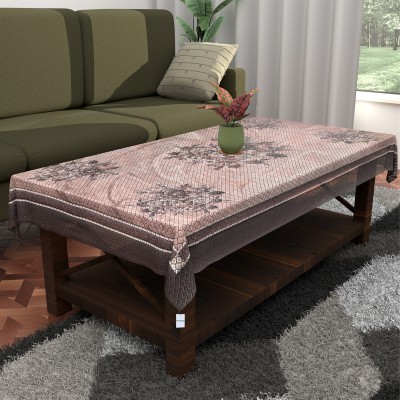 HOMESTIC Floral 4 Seater Table Cover(Pink, Brown, Cotton)