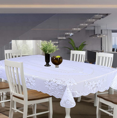 EASTTARDOMM Cotton 6 Seater Floral Table Cover(Multicolor)