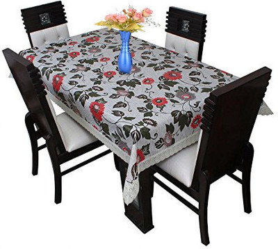 Creadcraft Solid 4 Seater Table Cover(Multicolor, Polyester)