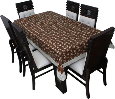 Wings Star Printed 8 Seater Table Cover(Multicolor, Polyester)