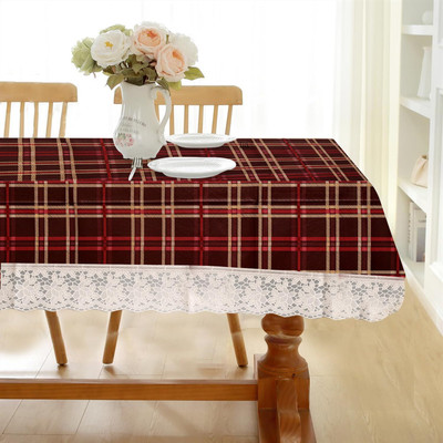 Casanest Checkered 12 Seater Table Cover(Multicolor, Plastic)