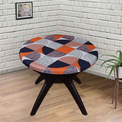 Eleganta Self Design 4 Seater Table Cover(NEW MULTI COLOUR, Polyester, Spandex)