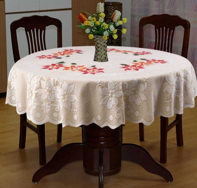 HOME SHINE Printed 2 Seater Table Cover(Multicolor, Polyester)