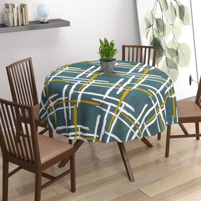 Mega Cart Home Printed 4 Seater Table Cover(Multicolor, Cotton)