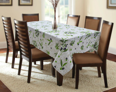 AIRWILL Printed 6 Seater Table Cover(Multicolor, Cotton)
