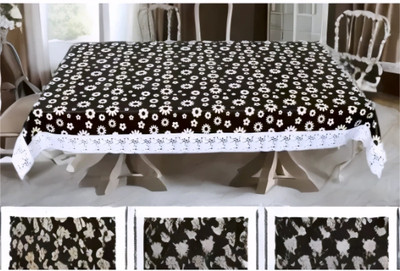 GDS PVC 4 Seater Floral Table Cover(Multicolor)