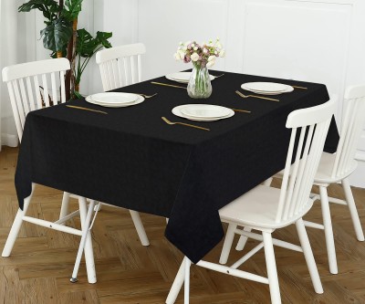 OASIS Solid 4 Seater Table Cover(Black, Cotton)