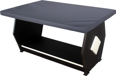 Stylista Solid 2 Seater Table Cover(Grey, Polyester)