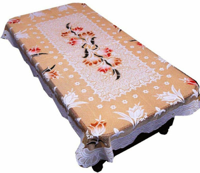 SHRI MAHAVIR IMPEX Self Design 4 Seater Table Cover(Beige, Polyester)