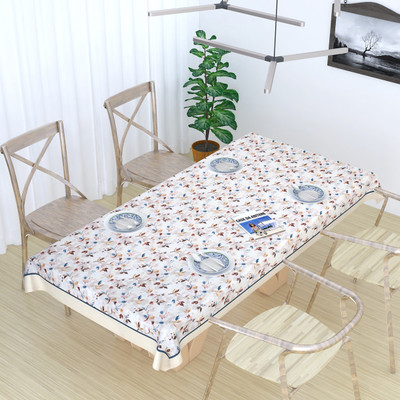 MONKDECOR Floral 8 Seater Table Cover(Panel Design-1, Cotton)