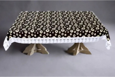 house of common PVC 4 Seater Floral Table Cover(Multicolor)