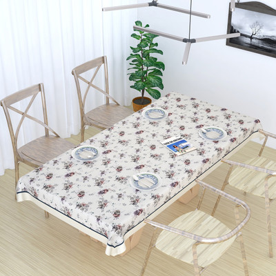 MONKDECOR Floral 8 Seater Table Cover(Panel Design-4, Cotton)