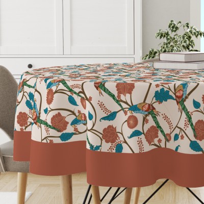 ASTITVA Printed 4 Seater Table Cover(Multicolor, Cotton)