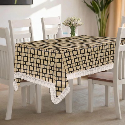 Wings Star Printed 6 Seater Table Cover(Multicolor, Polyester)