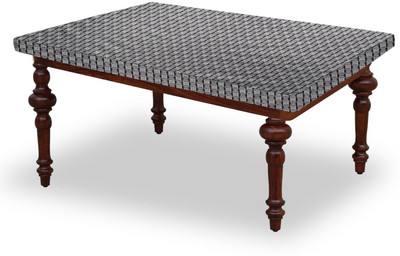 Stylista Printed 4 Seater Table Cover(Grey, Polyester)