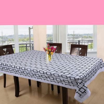ZITIN Solid 6 Seater Table Cover(Multicolor, Plastic)
