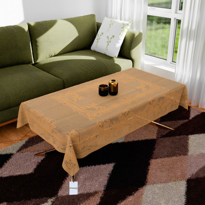 Shri Ganesh Handloom Self Design 4 Seater Table Cover(Brown, Cotton)
