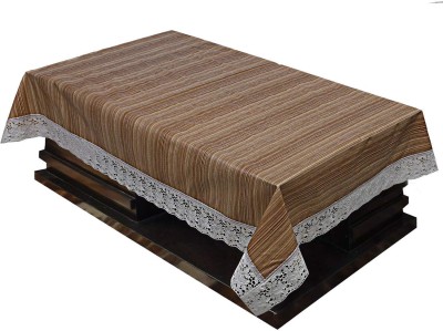 The Dazzling House Printed 4 Seater Table Cover(Brown, PVC)