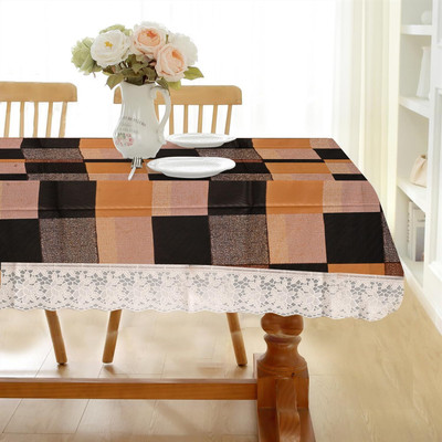 Casanest Checkered 8 Seater Table Cover(Multicolor, Plastic)