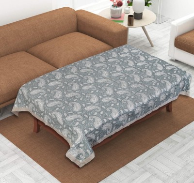 Texstylers Paisley 4 Seater Table Cover(Brown, Cotton)