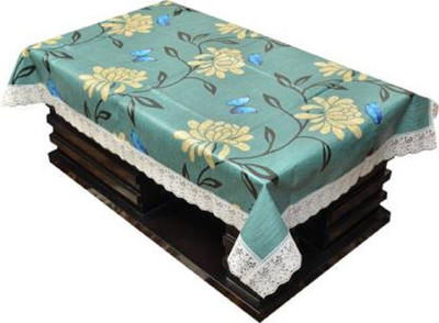 FORMONIK PVC 10 Seater Floral Table Cover(Green)
