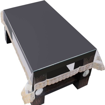 Shri Ganesh Handloom Solid 4 Seater Table Cover(Transparent, PVC)