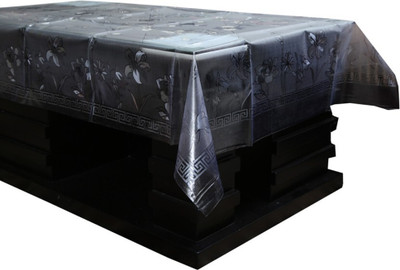 KUBER INDUSTRIES Abstract 4 Seater Table Cover(White, Plastic)