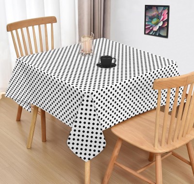 OASIS Polka 2 Seater Table Cover(White, Cotton)