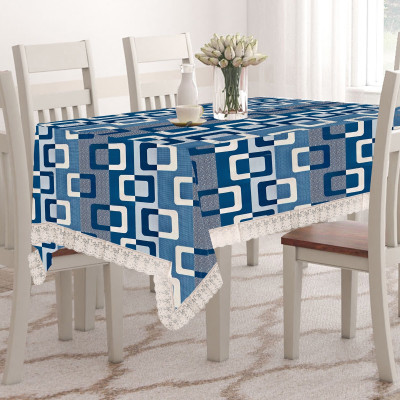 Wings Star Printed 4 Seater Table Cover(Multicolor, Polyester)