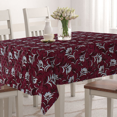 Wings Star Printed 8 Seater Table Cover(Red, Polyester)