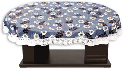 FALAK Printed 6 Seater Table Cover(Grey, PVC)
