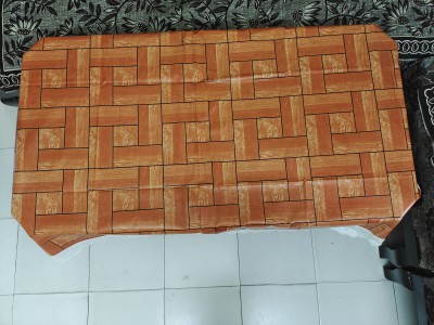 ZITIN Checkered, Geometric 4 Seater Table Cover(Multicolor, PVC)