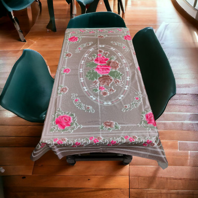 Mopak Decor Printed 4 Seater Table Cover(Brown, Polyester)
