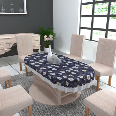 DECOLOGY Printed 8 Seater Table Cover(Multicolor, PVC)