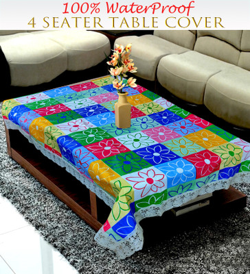 Flipkart SmartBuy Geometric 4 Seater Table Cover(Multicolor, Plastic)