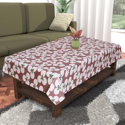 Dakshya Industries Printed 4 Seater Table Cover(Maroon, PVC)