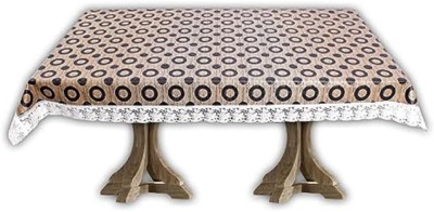 RMDecor Floral, Printed 4 Seater Table Cover(Yellow, PVC, Plastic)