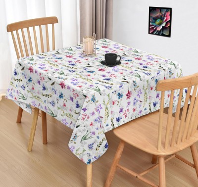 OASIS Floral 2 Seater Table Cover(Dark Green, Cotton)