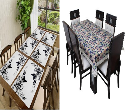 REVEXO Solid 4 Seater Table Cover(Multicolor, Plastic)