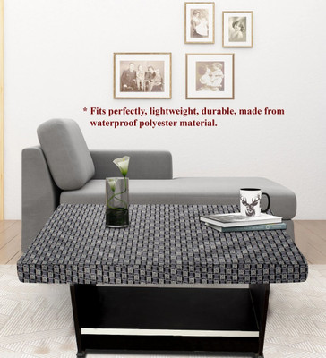Stylista Printed 2 Seater Table Cover(Grey, Polyester)