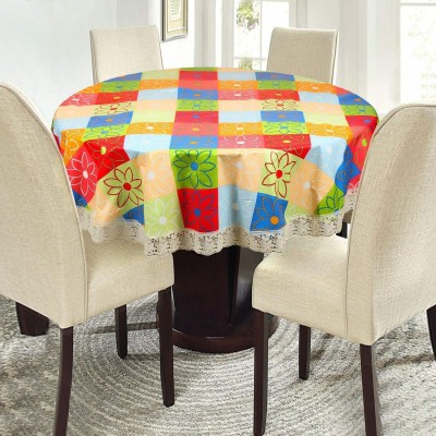 Casanest Self Design 4 Seater Table Cover(Multicolor, Plastic)